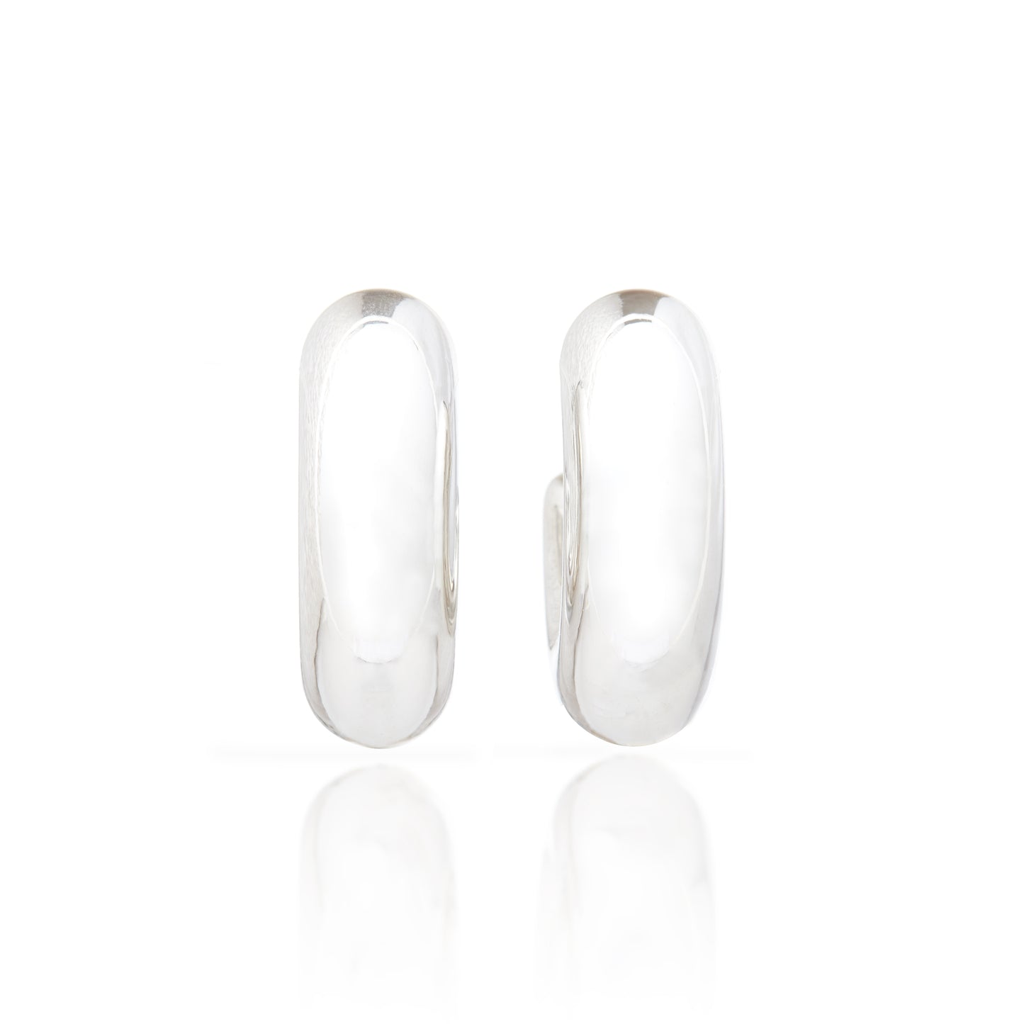 Chunky Hoops Silver
