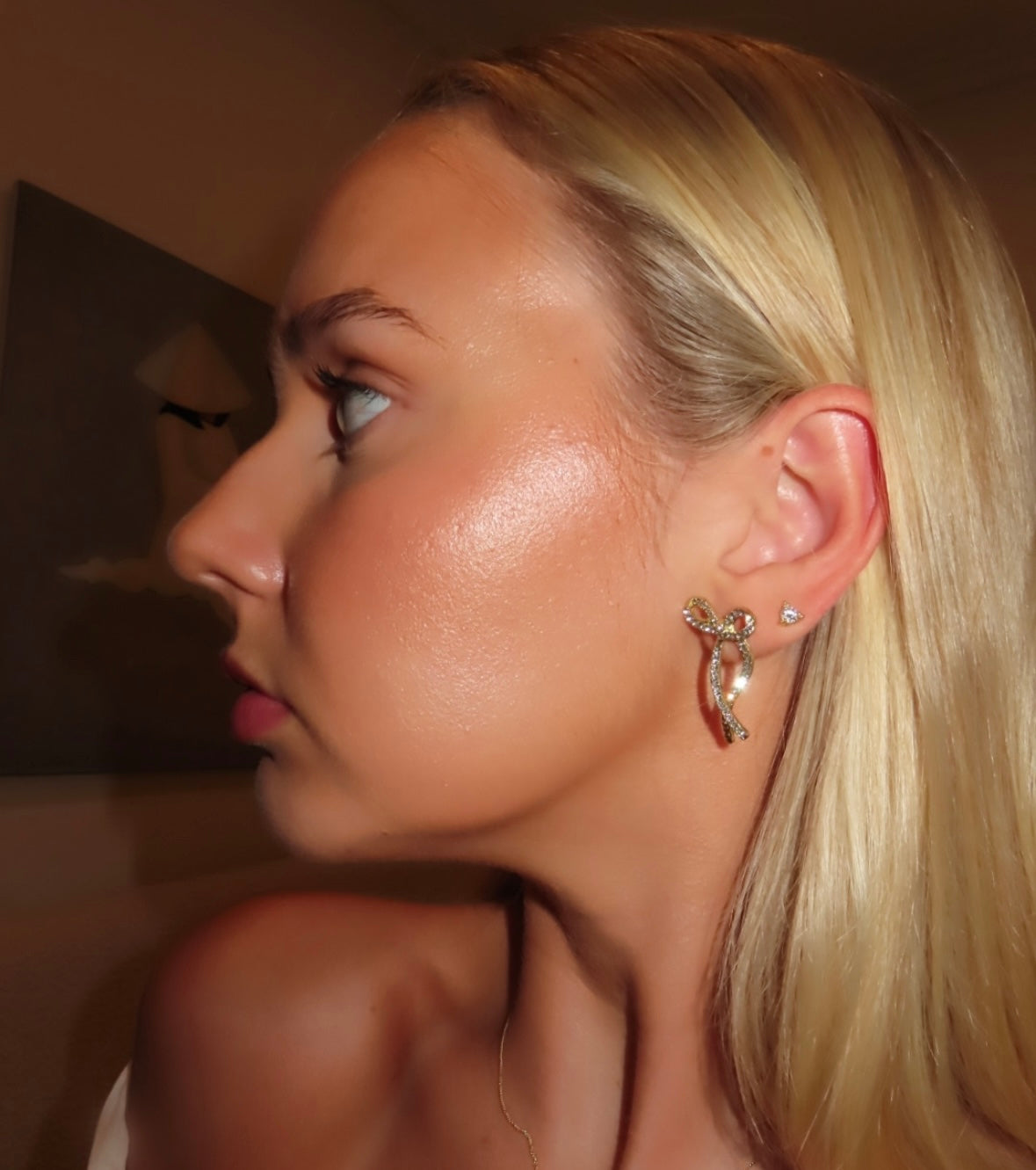 Bow Earrings Gold