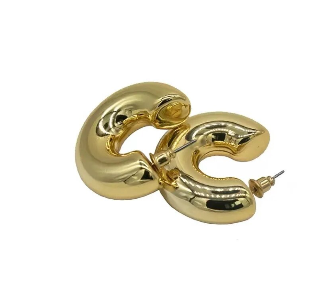 Chunky Hoops Gold