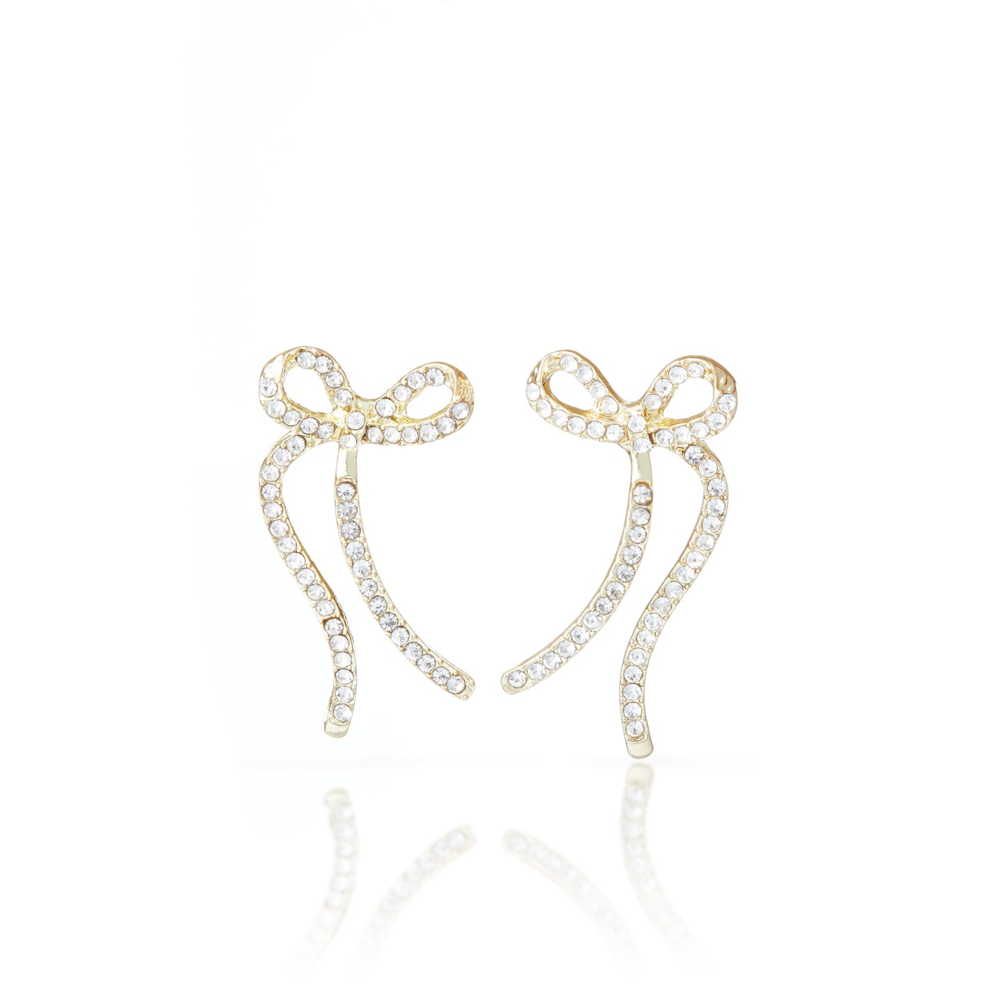 Bow Earrings Gold