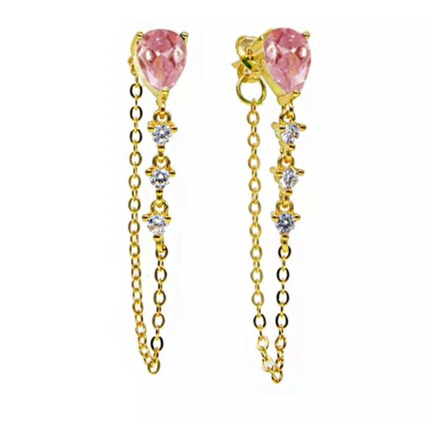 Bella Earrings Pink